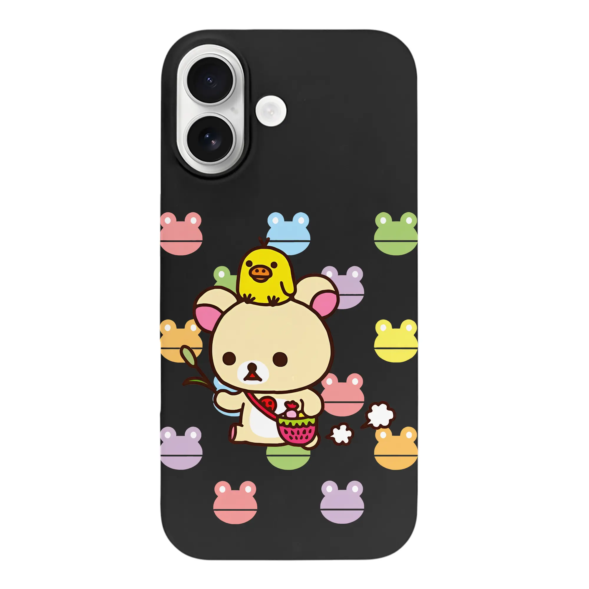 リラックマ (Rilakkuma) グッズ コリラックマ (Korirakkuma) - iPhone 17 シリーズ シリコンケース 薄型 耐衝撃 指紋防止 ソフトタッチカバー 精密フィット 傷防止 保護ケース iPhone 17/17 Air/17 Pro/17 Pro Max 対応